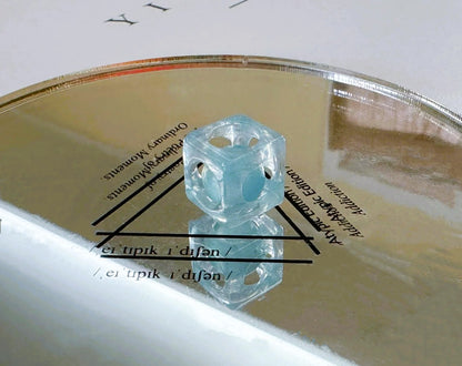 Aquamarine Chinese Puzzle Ball Pendant