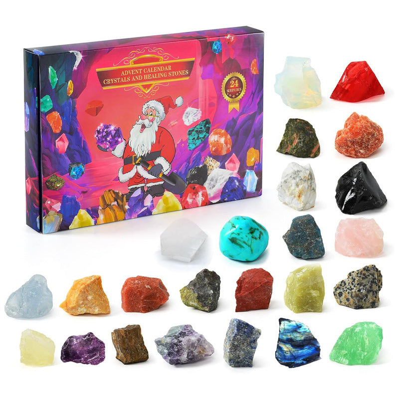 【Christmas Gift】Christmas Advent Calendar - Crystal Mineral Blind Box