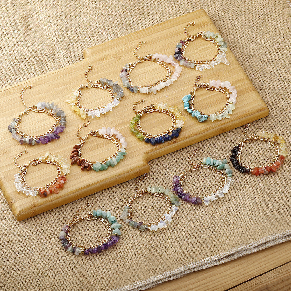 Zodiac Bracelet: Crystal Gravel Bracelet