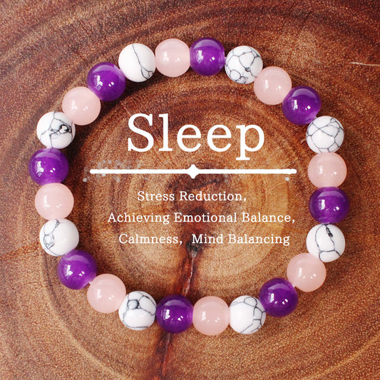 【Sleep-supporting Bracelet】Natural Healing Stone Crystal Bracelet