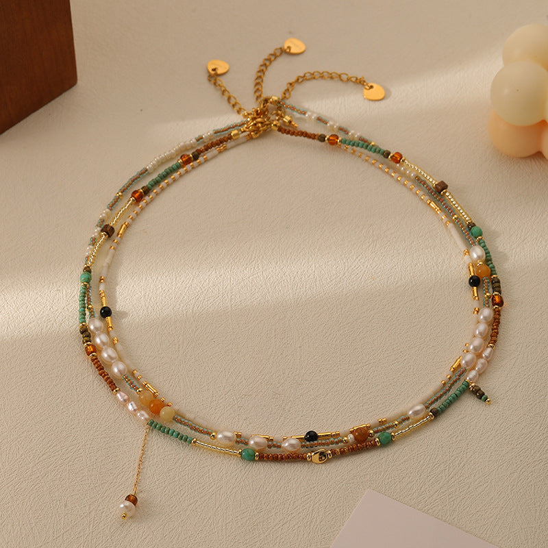 Pearl Agate Necklace