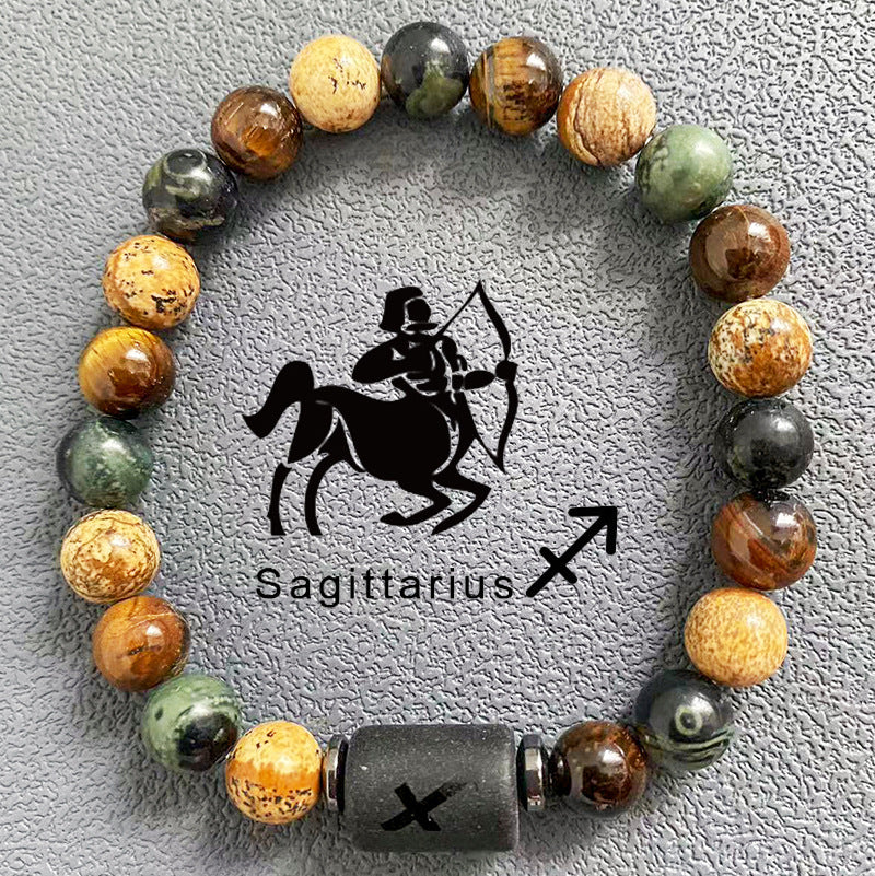 Zodiac Bracelet: Tiger Eye Stone Bracelet