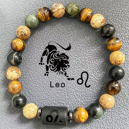 Zodiac Bracelet: Tiger Eye Stone Bracelet