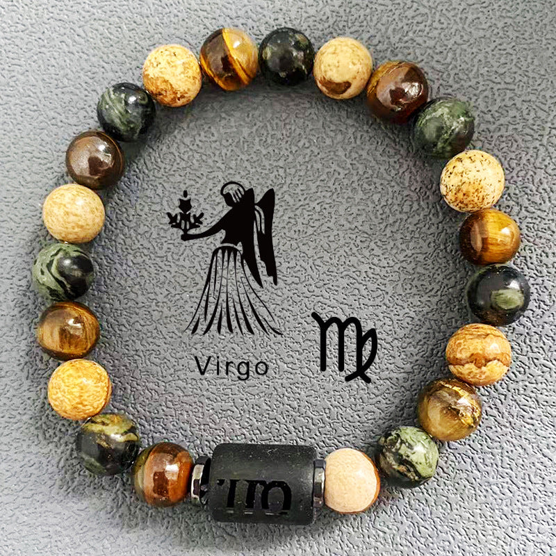 Zodiac Bracelet: Tiger Eye Stone Bracelet